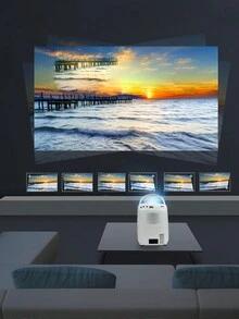 Proyector Smart TV Portátil, Mini Proyector Inteligente, Llevalo A Cualquier Lugar - Proyector Smart TV Portátil - Mini Proyector Inteligente, Llévalo a Cualquier Lugar con Facilidad - Blanco - Ver 6