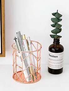 1入組玫瑰金化妝刷收納架 - 玫瑰金 - 查看 1