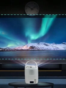 Proyector Smart TV Portátil, Mini Proyector Inteligente, Llevalo A Cualquier Lugar - Proyector Smart TV Portátil - Mini Proyector Inteligente, Llévalo a Cualquier Lugar con Facilidad - Blanco - Ver 2