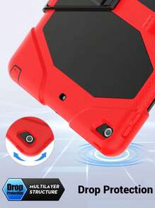 Case Compatible With IPad 5th/6th/7th/8th/9th/10th Generation Case Mini 6 Compatible With IPad Pro 11 Compatible With IPad 10.2 Compatible With IPad 10.9, Heavy Duty Shockproof Protective Case - Red - View 5