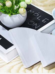 50入組手沖咖啡濾紙,錐形 - 白色 - 查看 1