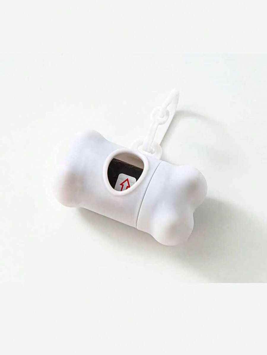 1 Miếng Mờ Bề mặt Thú cưng Lãng phí Sự quản lý Sản phẩm , PP Chất liệu Khúc xương Hình dạng Thùng rác Đối với Mèo Và Chó , Ngoài trời - trắng - Xem 1