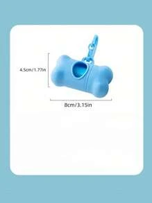 1 Miếng Mờ Bề mặt Thú cưng Lãng phí Sự quản lý Sản phẩm , PP Chất liệu Khúc xương Hình dạng Thùng rác Đối với Mèo Và Chó , Ngoài trời - trắng - Xem 2