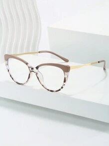1 cặp kính nữ, gọng kính mắt mèo cổ điển nhiều màu, thời trang, giản dị, hàng ngày, ngoài trời, kem chống nắng, kính đi nghỉ - Trong sáng - Xem 2