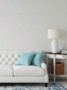 1 件复古风格白色哑光纹理自粘壁纸，带欧式图案，用于橱柜、书桌、椅子和背景墙的家居装饰，翻新贴纸撕掉墙板、墙纸、壁纸、春季装饰物品让您的家焕然一新，节日装饰贴纸礼物生日毕业 - 白色 - 查看 2