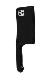 Pancoat Gold & Black Cleaver Knife Shaped Phone Case Compatible With Iphone - Black - View 2