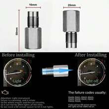 Mini Catalizador Sensor De Oxigeno Apaga Codigo - Plateado - Ver 4