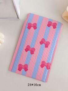 5pcs/Set Pink & Blue Bowknot Design Bubble Mailer Padded Envelope Packaging Bag - Blue - View 3