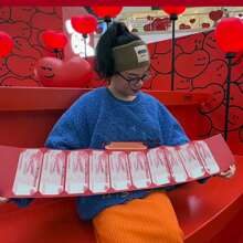 1 Set Of 2024 Chinese Style Creative Folded Red Envelopes With Card Slots For New Year, Housewarming Gifts, Grandparents, Etc. - Red - View 3