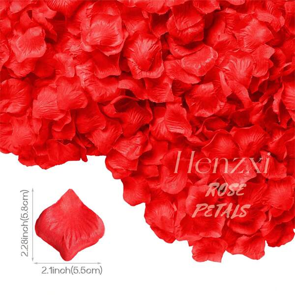 200pcs Delicate NonWoven Fabric Rose Petals Artificial Flower For