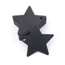 Five-Pointed Star Tag Christmas Holiday Wedding Small Label 6*6CM Bookmark Handmade Pendant 100pcs - Multicolor - View 9