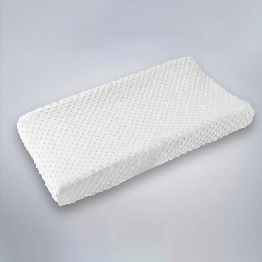 1pc White Dimple Plush 3d Pressure Bubble Baby Diaper Changing Table