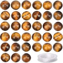 100Pcs (6/8/10mm)Natural Crystal Beads Stone Gemstone Round Loose Energy Healing Beads With Free Crystal Stretch Cord For Jewelry Making - Beads - View 53