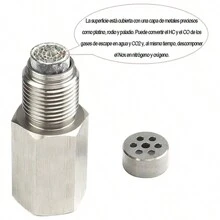 Mini Catalizador Sensor De Oxigeno Apaga Codigo - Plateado - Ver 3