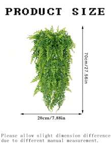 1/2/5pcs Artificial Hanging Vines Plant Plastic Leaf Fern Faux Trailing Plant For Living Room Wedding Party Balcony Basket Home Decor, Valentine Day, Gift