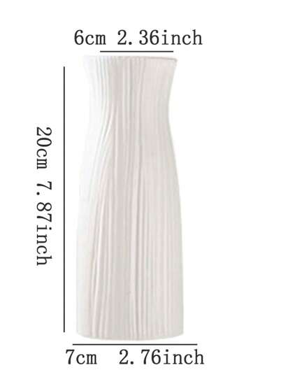 1pc Wit Polypropylene Material Flower Vase, Home Artificial Flowers, Tafel ation, Living Room Display, Shock Resistant, Long Lasting,Home ,Flower Vase,Centerpiece,Table Birthday Graduation Glass Vase view 4