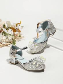 Mädchen High Heel Sandalen, Modische Tanzende Kristallschuhe Für Mädchen