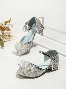 Mädchen High Heel Sandalen, Modische Tanzende Kristallschuhe Für Mädchen