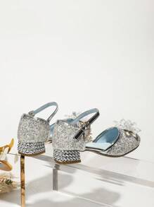 Mädchen High Heel Sandalen, Modische Tanzende Kristallschuhe Für Mädchen