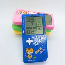 3.5英寸復古大屏磚塊遊戲機,包含坦克/賽車/射擊類休閒益智遊戲,易攜帶,最佳禮物（不含電池）,23款遊戲 - 綠色 - 查看 8