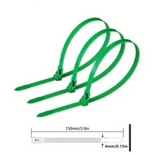 50/100 件尼龍可重複使用紮帶可釋放固定捆綁顏色黑白拆卸可能會鬆動紮帶紮帶 - 彩色 - 查看 11