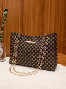 Fashionable Printed Polka Dot Handbag Simple Women's Chain Shoulder Crossbody Bag , Polka Dot - Multicolor - View 2