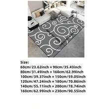 簡約優雅風格的大型室內裝飾地毯,適用於客廳、沙發、辦公桌、辦公椅墊、餐廳、廚房、臥室地毯、床邊防滑毯、門口墊子、戶外野營毯 - 線條 - 查看 2