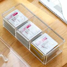 Giường đơn Mỹ phẩm Hộp trữ - Lý tưởng Đối với Lưu trữ Nhỏ bé & Thu nhỏ Nước hoa , Son môi & , Chống bụi Acrylic trong suốt Bảo quản đồ trang điểm Đối với Bàn Và Bản trang điểm - Trong sáng - Xem 3