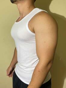 Men Tank Tops - trắng - Xem 2
