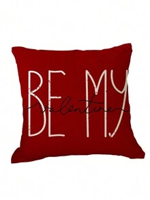 1入情人節主題枕套（不含枕芯）,採用舒適柔軟的聚酯超柔軟面料製成,可機洗,適用於臥室、辦公室、客廳。可作為生日禮物,情人節禮物。 - 彩色 - 查看 3