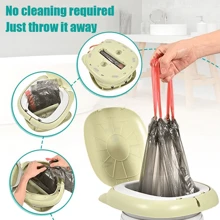Toilette A Scomparsa Per Bambini, Potty Da Campeggio All'aperto Di Emergenza Per Viaggi, Pentola Per Urina Portatile, Vasino Per Casa Per Bambini