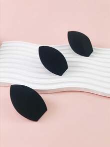 6 Pcs Black Rocket Shape Latex Free Beauty Makeup Sponge - Black - View 5