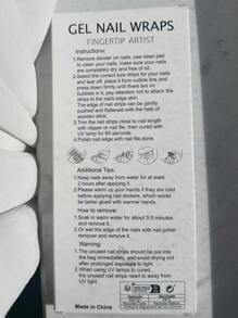 用 16 件橢圓形、聖誕節、雪花、貓眼、閃光、極簡風格、藍色和白色雪花印花 Uv 半烤凝膠指甲貼升級您的魅力。便攜、使用方便、持久,適合節慶、姊妹聚會、下午茶 - 藍白色 - 查看 7