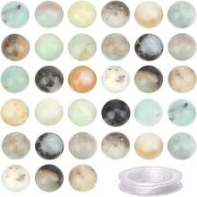 100Pcs (6/8/10mm)Natural Crystal Beads Stone Gemstone Round Loose Energy Healing Beads With Free Crystal Stretch Cord For Jewelry Making - Beads - View 24