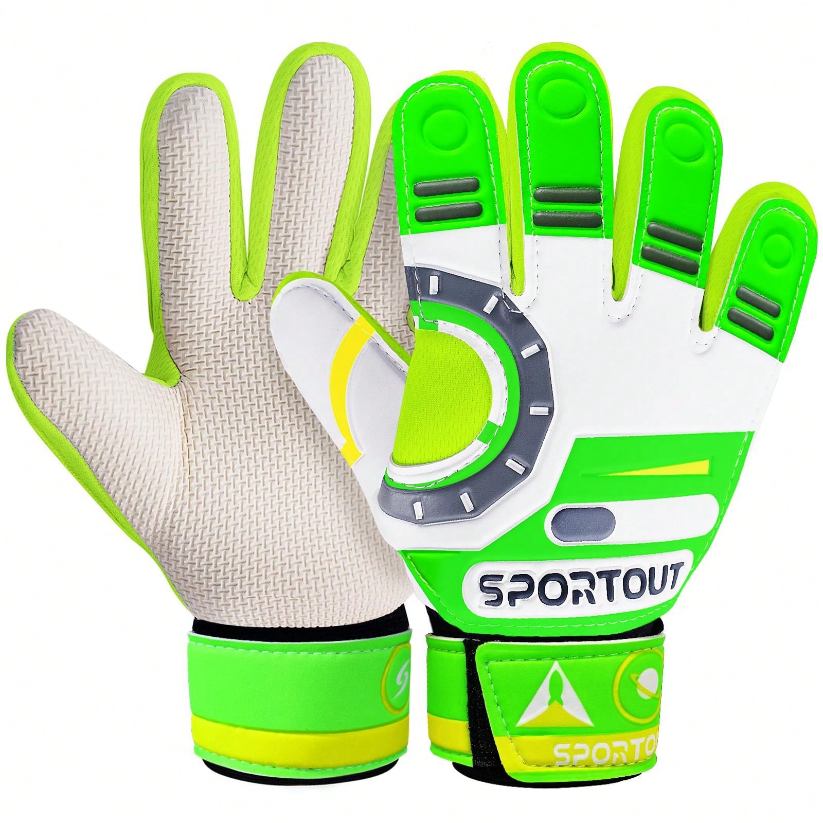 Sportout Goalkeeper Gloves, Soccer Gloves With Double Wrist Protection