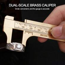 Digital Vernier Caliper,80/100 Mm(3.15/3.93 Inch) Caliper Measuring Tool With Brass Inch Millimetre Fraction Conversion,Measuring Tools Calipers Gauge For Household And Industrial Measurement (80MM),Ruler,Rulers - Bronze - View 4