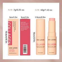 SHE LOVES Hidratante Facial Multifunción Con Colágeno | Bálsamo Hidratante Para Labios, Crema Para Ojos Y Cuello, Base Para Maquillaje Y Bálsamo Hidratante Para La Piel | Barra De Hidratante Facial Diario