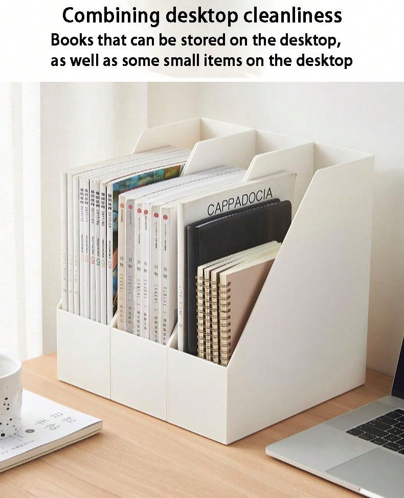 1 Pc Tisch Bibliothek Büro Kunststoff Aufbewahrungsbox, Buch