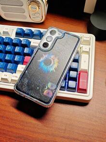 1个创意宇宙之眼个性化黑色半透明涂鸦星空行星太阳ins风欧美风手机壳,兼容三星A12/A15/A14/A23/A25/A33/A34/A52/A53/A54/S23/S22/S21/S20/Plus/Ultra/Fe,透明全包高透气缓冲防摔 - 無色 - 查看 7