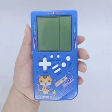3.5英寸復古大屏磚塊遊戲機,包含坦克/賽車/射擊類休閒益智遊戲,易攜帶,最佳禮物（不含電池）,23款遊戲 - 綠色 - 查看 10