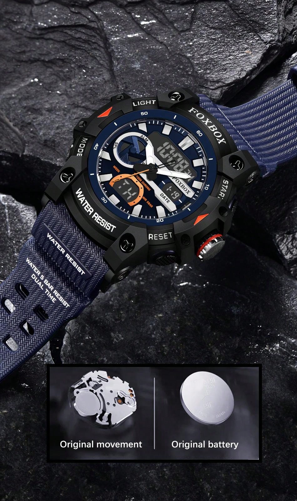 TOGEVAL Montre à Anneau Tendance Pour Homme Et Femme - Montre