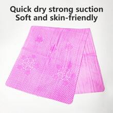 Antibacterial & Antimicrobial & Mite-Proof & Anti-Insect & Quick Drying Cap For Drying Hair Or As Head Wrap/ Towel, Suitable For Car Wash & Beauty Industry & Korean Market Only - Pink - View 3