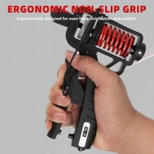 Grip Strength Trainer, Hand Grip Strengthener, 5-165Kgs Forearm Strengthener, Hand Squeezer Adjustable Resistance, Hand Grip Strengthener For Muscle Building - Black Red - View 8