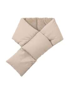 1pc Winter Warm Scarf With Pocket For Men & Women, Solid Color, Windproof & Thermal - Multicolor - View 2