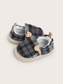 婴儿鞋软底防滑男童女童休闲鞋，春秋款，0-6/6-12个月 - 黑色 - 查看 6