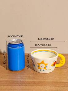 1 件創意陶瓷茶杯、咖啡杯 - 彩色 - 查看 3