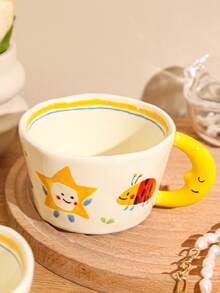 1 件創意陶瓷茶杯、咖啡杯 - 彩色 - 查看 2