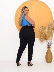 Plus Size Pants - Negro - Ver 4