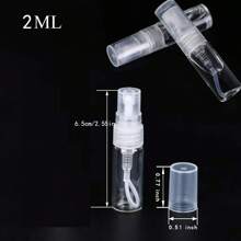 5入組清晰細雾噴霧瓶小型塑料香水噴霧瓶化妝品樣品容器旅行配件 - 無色 - 查看 8