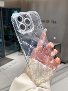 Funda para móvil con diseño de diamante de imitación guateado - transparente - Ver 10